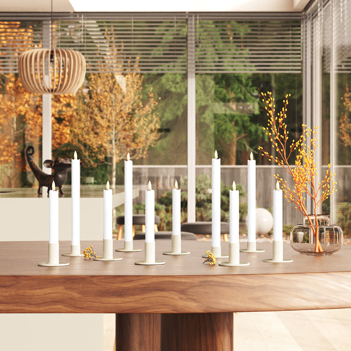 Romans LED Pakiet oświetlenia koronnego - Biały - 6 sztuk 15 cm | 4 sztuki 24 cm