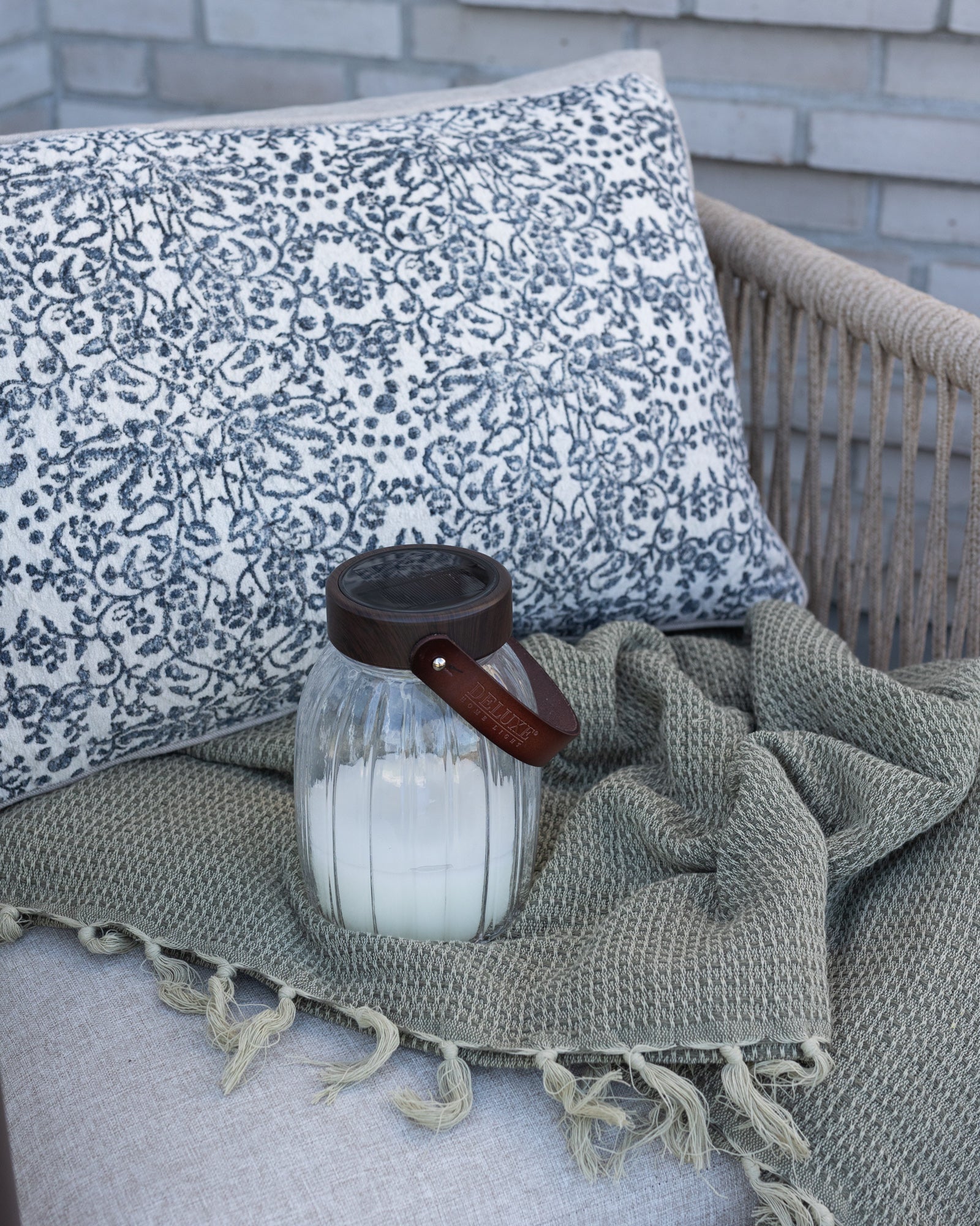 Deluxe Homeart LED Glas Lanterne 17cm LED lanterner 6