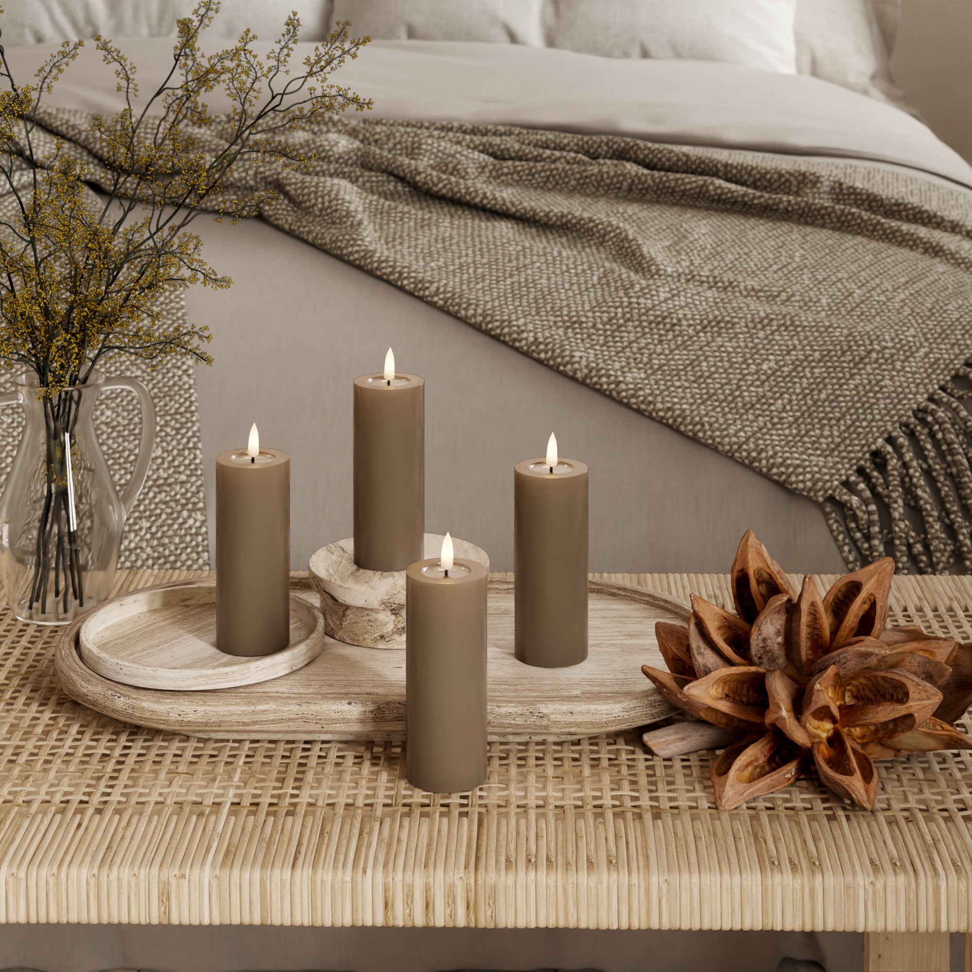 LED Blocklight Ø 5 x 12,5 cm Karmel - 4 szt