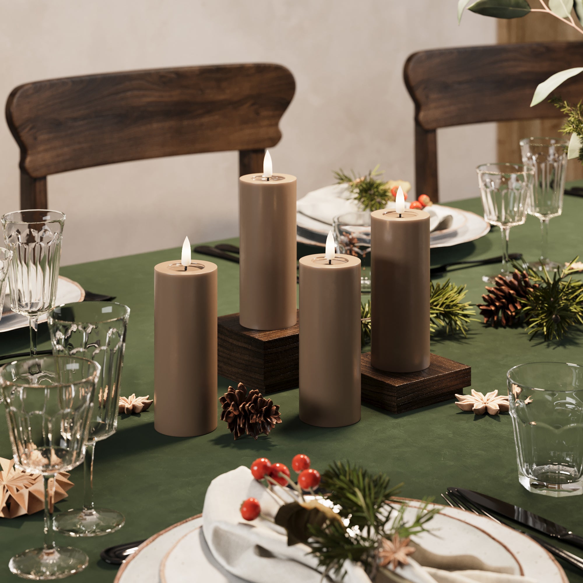 LED Blocklight Ø 5 x 12,5 cm Karmel - 4 szt