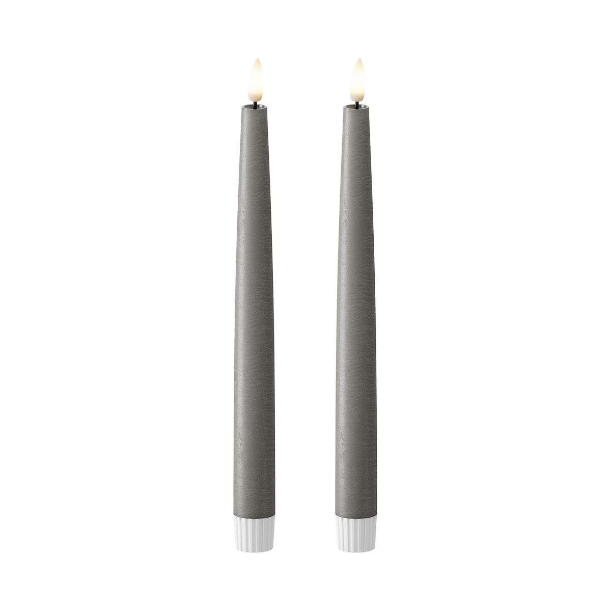 LED Kronljus 2 st, Ø 2,2 x 25 cm Mörkgrå