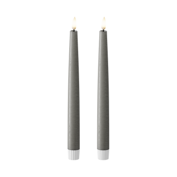 LED Kronljus 2 st, Ø 2,2 x 25 cm Mörkgrå