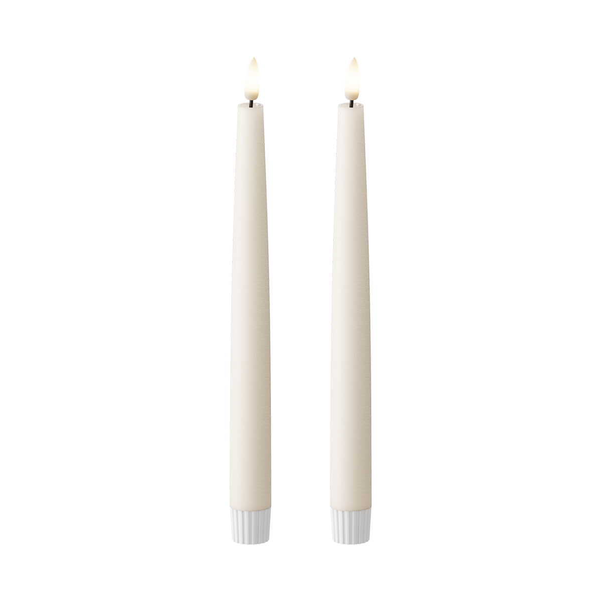 LED Crown light 2 ks, Ø 2,2 x 25 cm Ivory