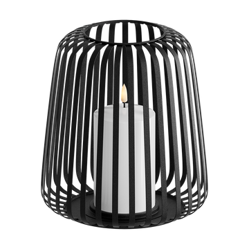 LED latern Ø 20 x 22 cm Must