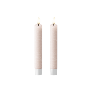 LED Kronelys WetLook Ø 2,2 x 18,5 cm Rosa