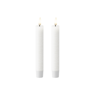 LEDs Vela fina WetLook Ø 2,2 x 18,5 cm Branco