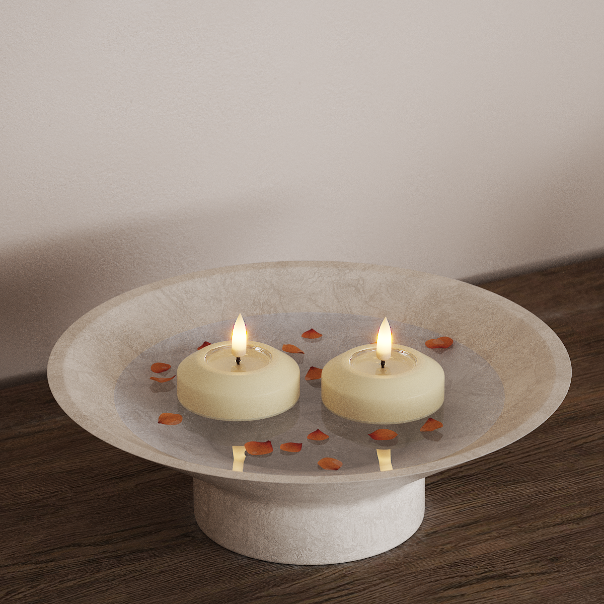 Deluxe Homeart LED Lampa pływająca Ø 6,1 cm 2 szt Kremowy LED pływające światło 3