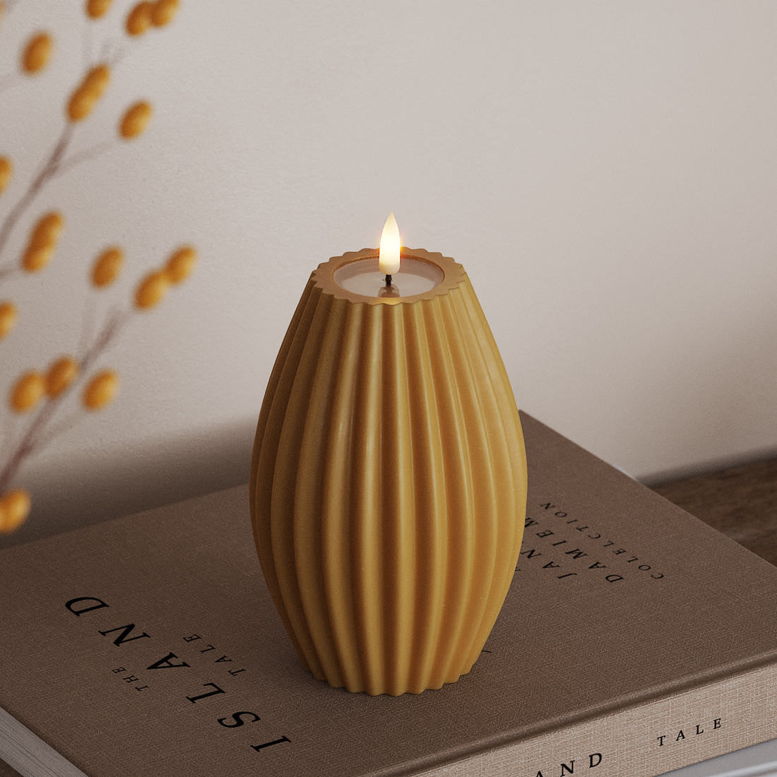 Deluxe Homeart LED Lampa wpustowa gł. 10 x wys. 15 cm Curry LED światło w rowku 4