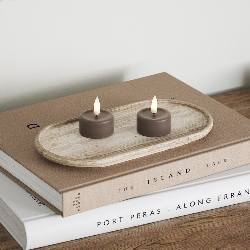 Deluxe Homeart LED Podgrzewacz 2 szt. Mokka