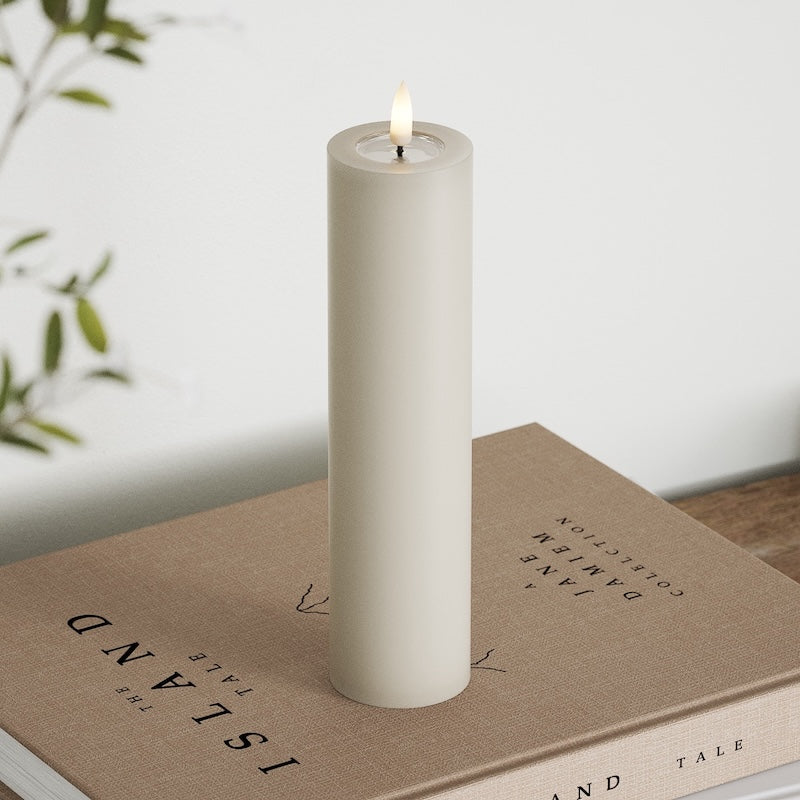 Deluxe Homeart LED Blok świetlny Ø 5 x 20 cm Piaskowy