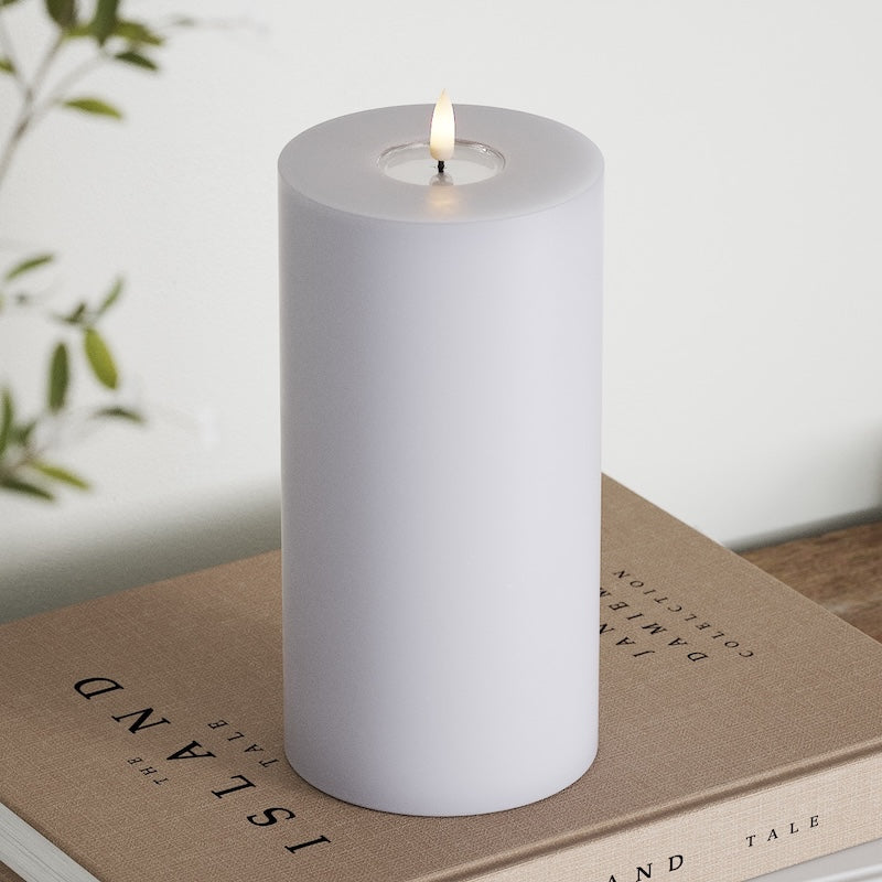 Deluxe Homeart LED Blok świetlny Ø 10 x 20 cm Przygaszony niebieski