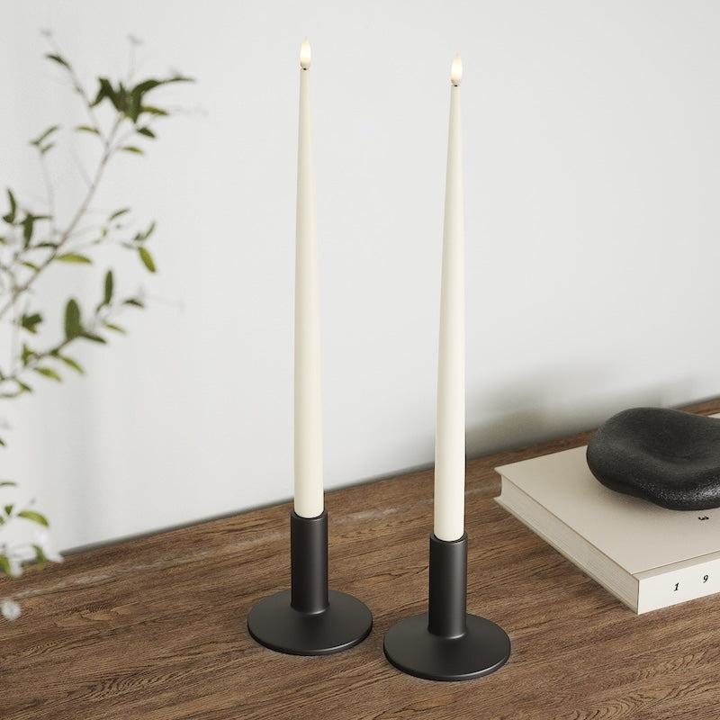 Deluxe Homeart LED Świeca z Lakierem, 2 szt. (38 cm) Kremowy