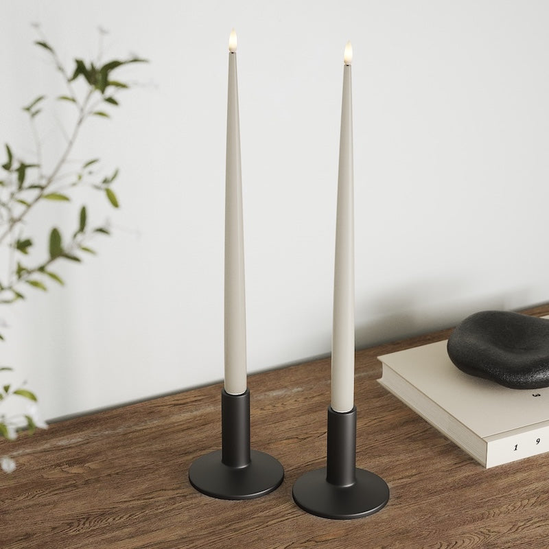 Deluxe Homeart LED Świeca z Lakierem, 2 szt. 38 cm Piaskowy LED światło świecy 2