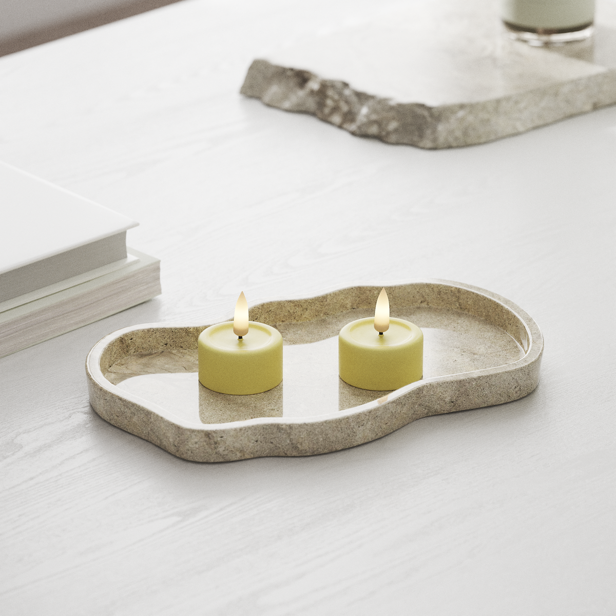 Deluxe Homeart LED Podgrzewacz 2 szt. Jasnożółty LED podgrzewacz 1