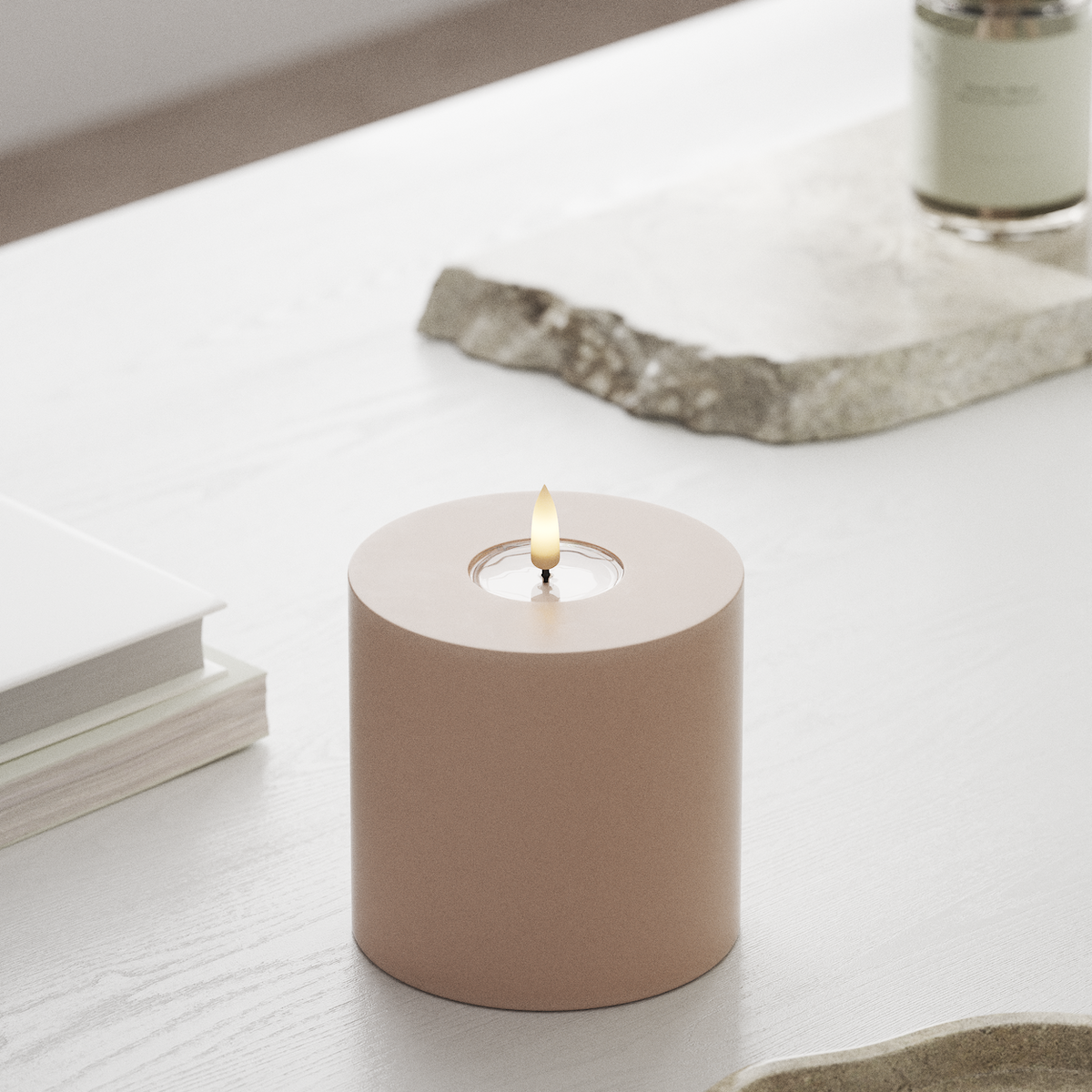 Deluxe Homeart LED Blok świetlny Ø 10 x 10 cm Różowy LED blokowanie światła 1