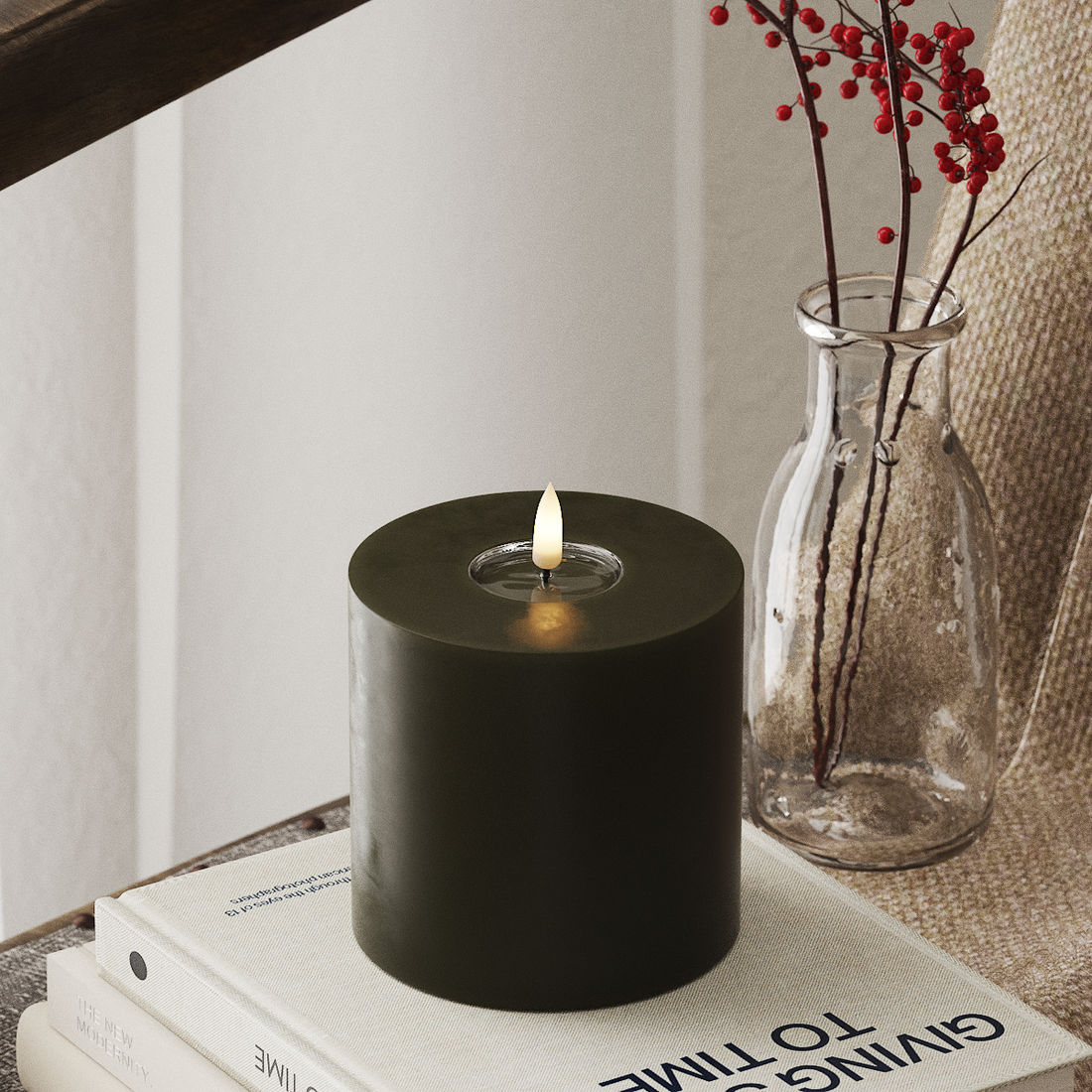 Deluxe Homeart LED plokkvalgusti Ø 10 x 10 cm Tumeroheline LED-ploki tuli 4