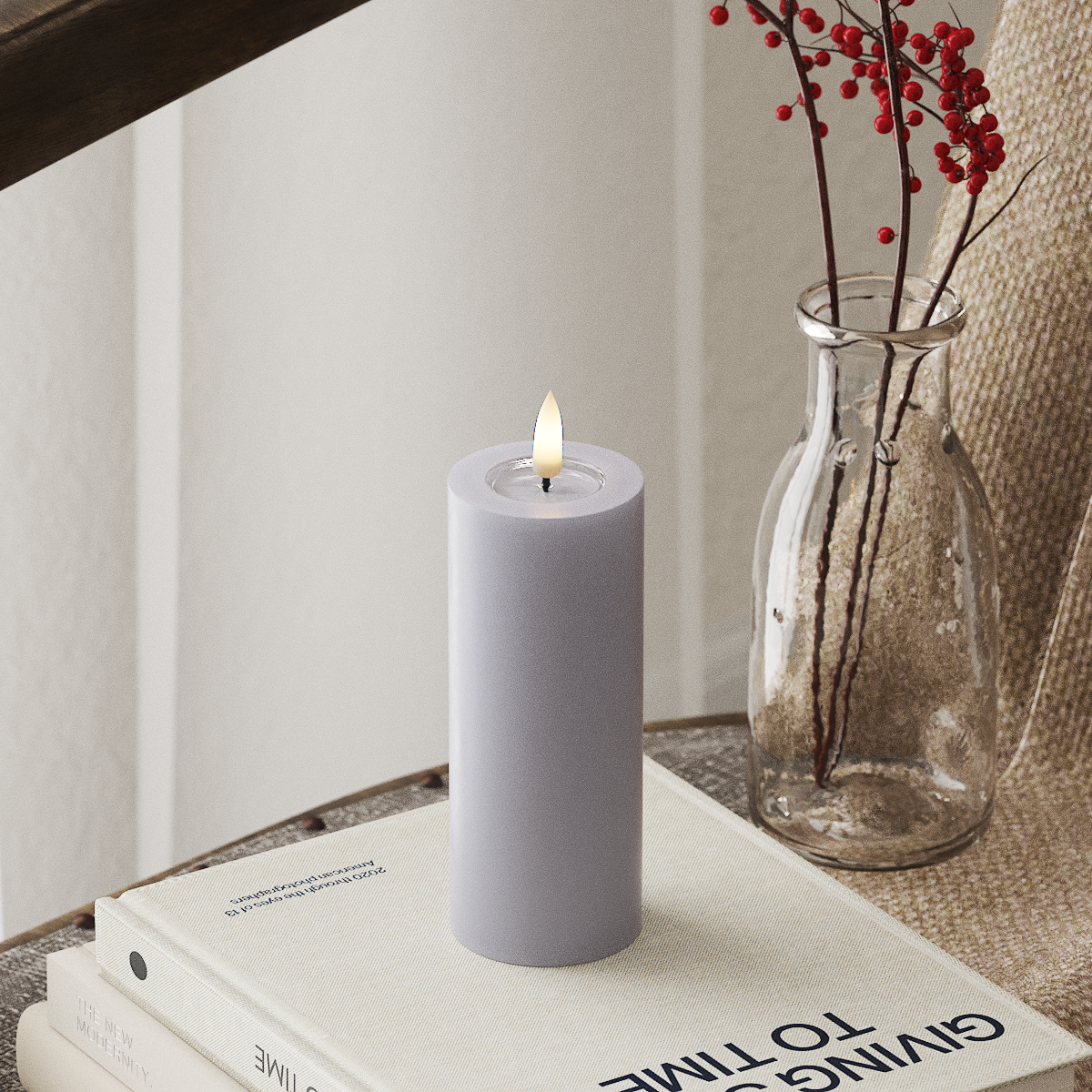 Deluxe Homeart LED Blok świetlny Ø 5 x 12,5 cm Przygaszony niebieski LED blokowanie światła 4