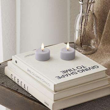 Deluxe Homeart LED Podgrzewacz 2 szt. Przygaszony niebieski LED podgrzewacz 4