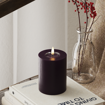 Deluxe Homeart LED Blok świetlny Ø 7,5 x 10 cm Ciemnofioletowy LED blokowanie światła 4