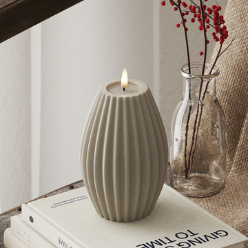 Deluxe Homeart LED Lampa wpustowa gł. 10 x wys. 15 cm Piaskowy LED światło w rowku 4