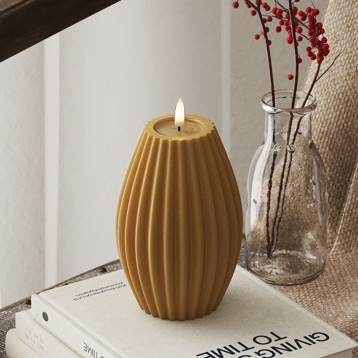 Deluxe Homeart LED Lampa wpustowa gł. 10 x wys. 15 cm Curry LED światło w rowku 4