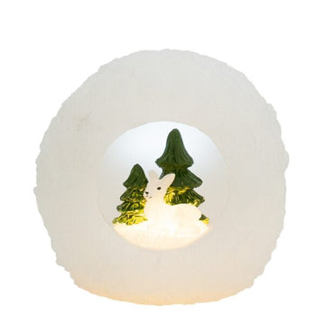 Kula śnieżna z dekoracją 12*12cm Deluxe Homeart 1