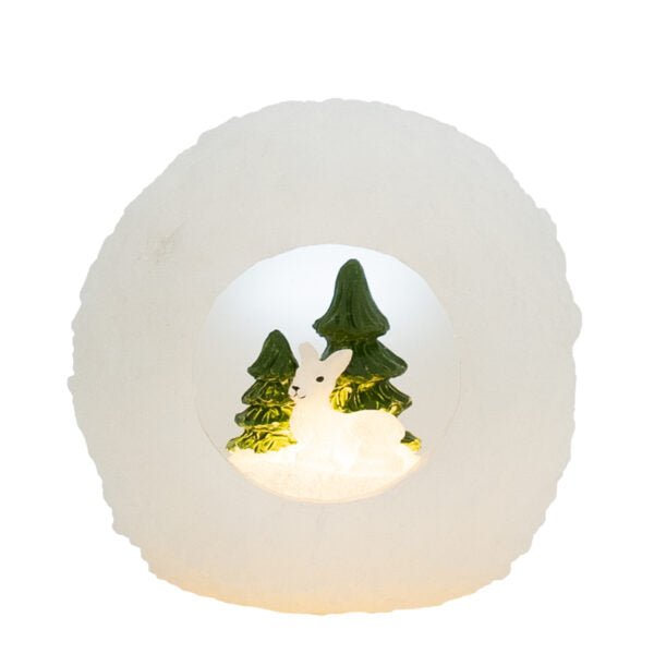 Kula śnieżna z dekoracją 12*12cm Deluxe Homeart 1