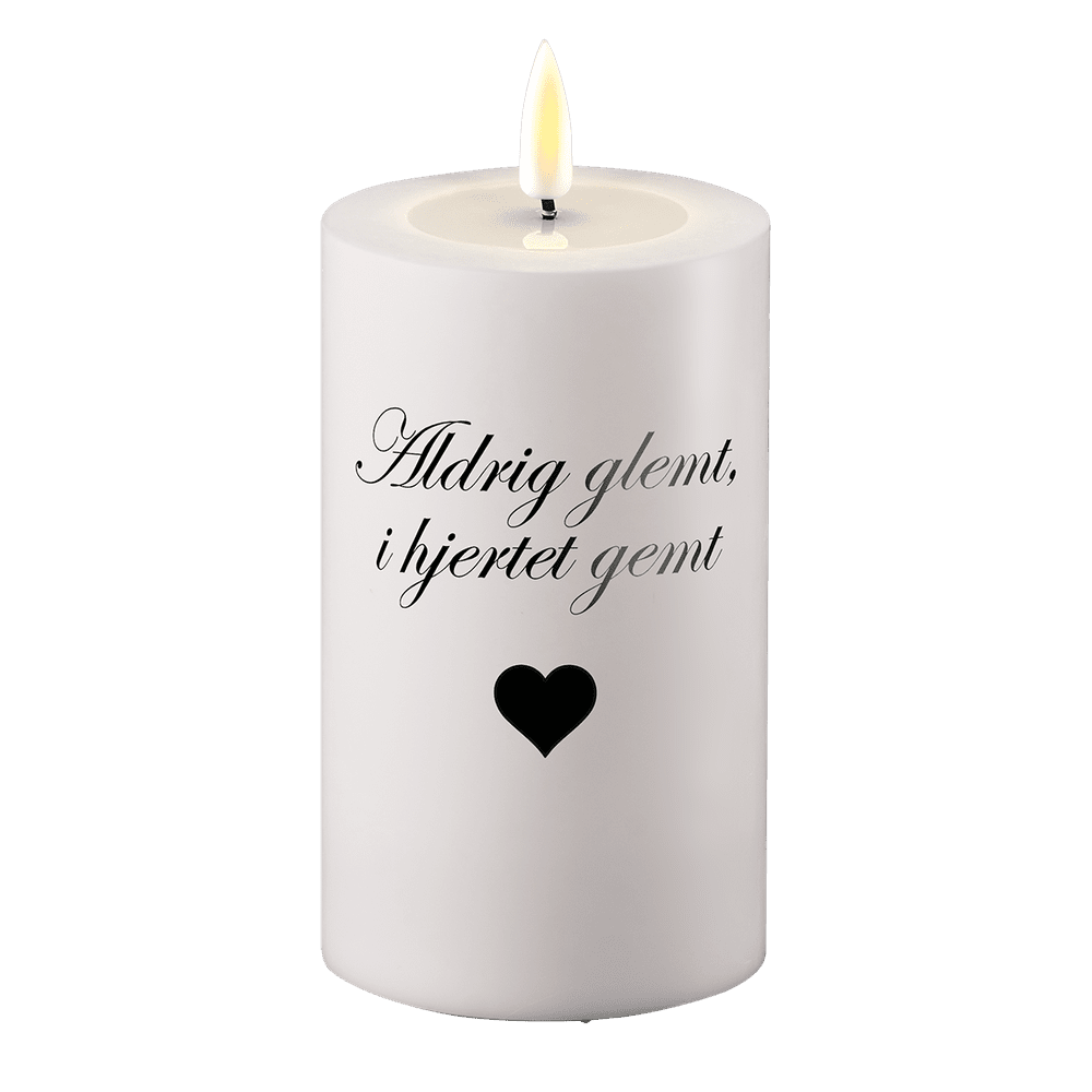 LED Gravlys Aldrig glemt i hjertet gemt Deluxe Homeart 1