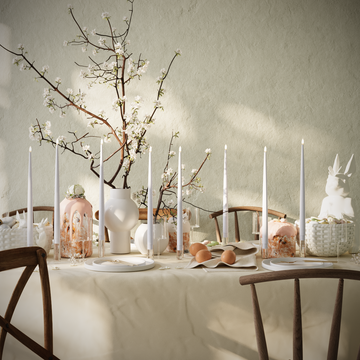 Deluxe Homeart Πακέτο LED Candle Light - Ξεθωριασμένο μπλε - 8 τεμ. κεριά 38 cm συσκευασία 1