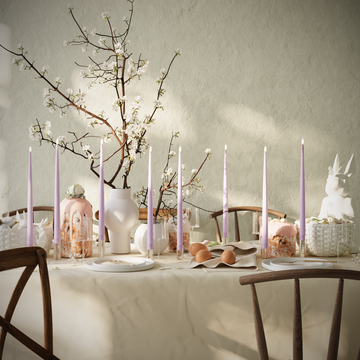 Deluxe Homeart LED Pakiet ze świecami – Lawenda - 8 sztuk świec 38 cm opakowanie 1