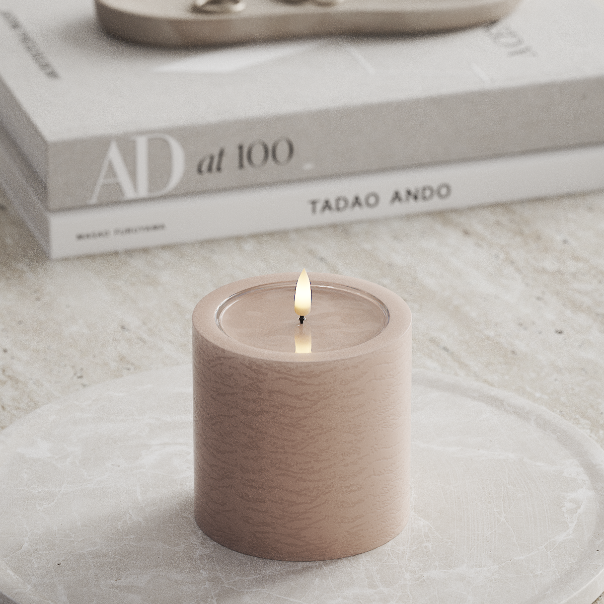 Deluxe Homeart Unique LED Lampa blokowa D 10 x 10 cm Różowy unique blokowanie światła 1