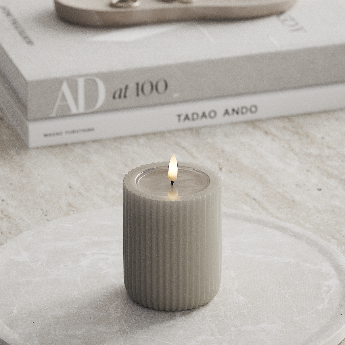 Deluxe Homeart Unique LED Lampa wpustowa D 8 x 10 cm Piaskowy unique światło w rowku 2