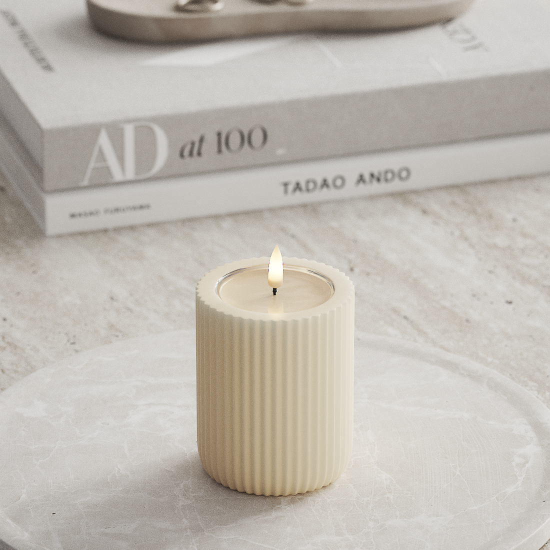 Deluxe Homeart Unique LED Lampa wpustowa D 8 x 10 cm Kremowy unique światło w rowku 3