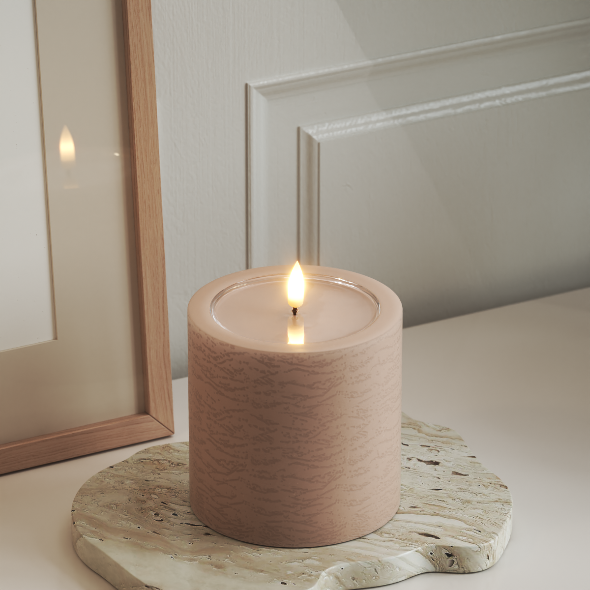 Deluxe Homeart Unique LED Lampa blokowa D 10 x 10 cm Różowy unique blokowanie światła 3