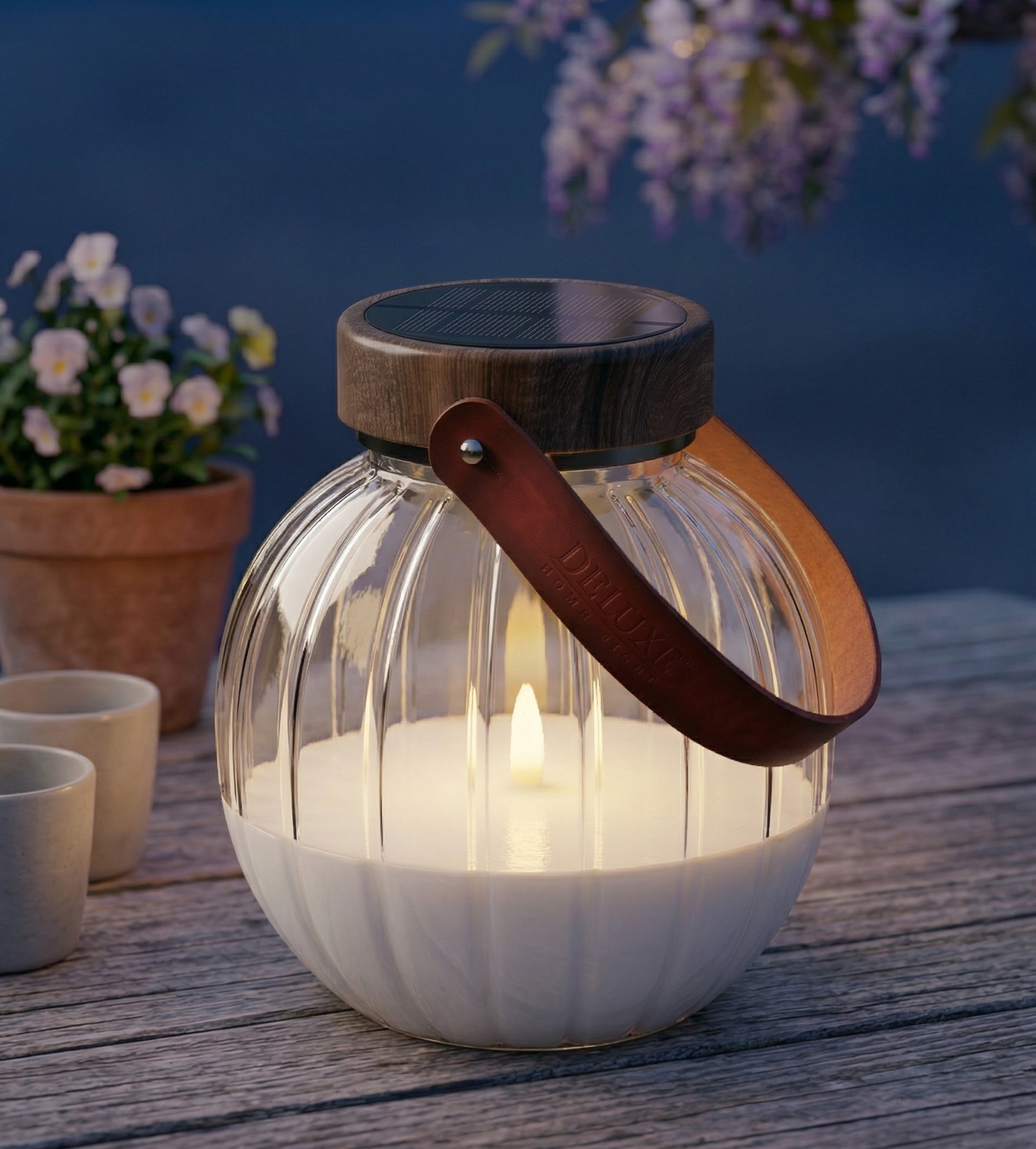 LED sklenice Landers 20 cm